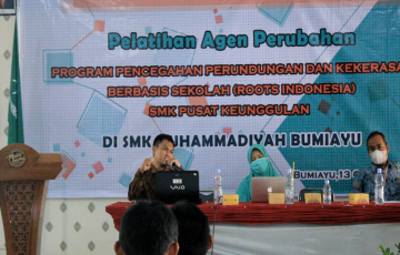 Cegah Praktik Perundungan di Sekolah, SMK Muhammadiyah Bumiayu Adakan Sosialisasi Program Roots Indo
